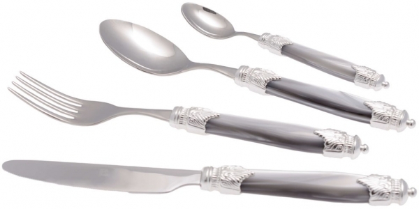 Rivadossi Arianna Chrome Krem 75 Parça Çatal Kaşık Bıçak Takımı