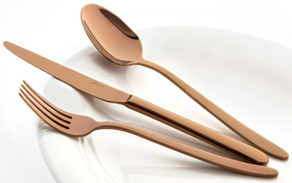 Jumbo 9400 Titanyum Bronz 84 Parça Çatal Kaşık Bıçak Takımı