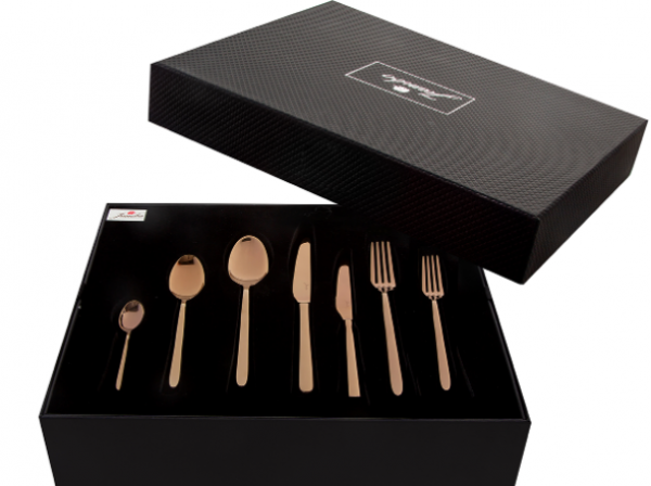 Jumbo 9400 Titanyum Bronz 84 Parça Çatal Kaşık Bıçak Takımı