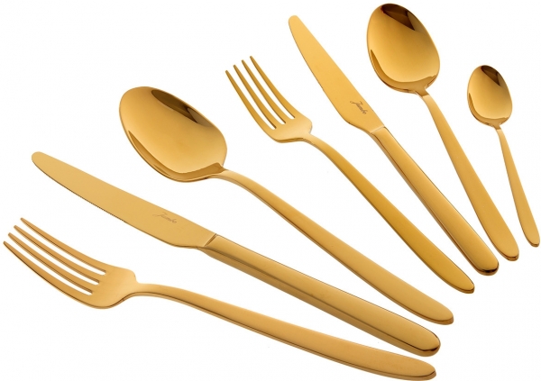 Jumbo 9400 Titanyum Gold 84 Parça Çatal Kaşık Bıçak Takımı
