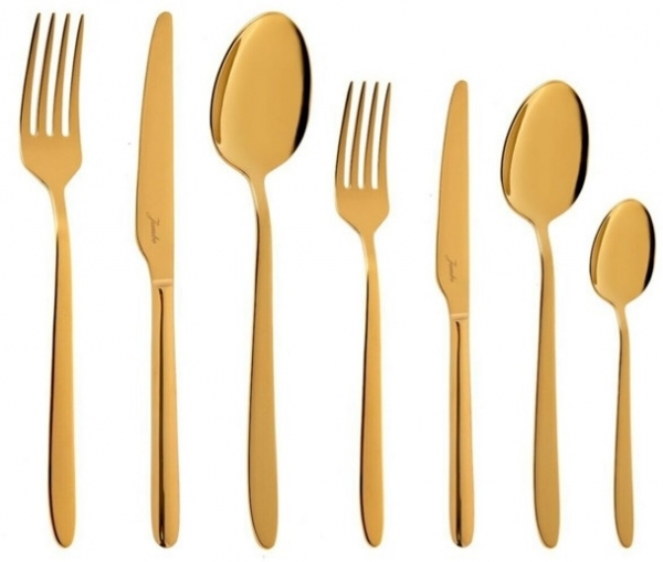 Jumbo 9400 Titanyum Gold 84 Parça Çatal Kaşık Bıçak Takımı