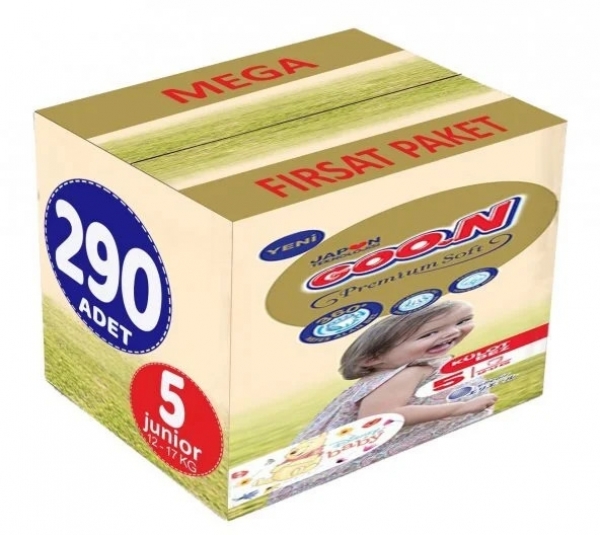 Goon Premium Soft Külot Bez 5 Beden 290 Adet Bebek Bezi
