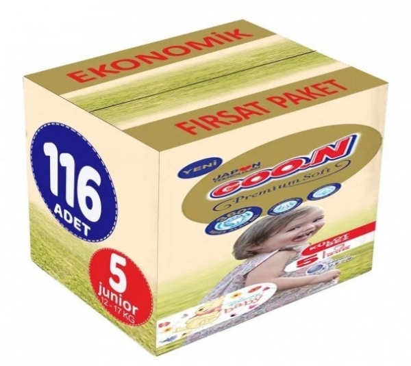 Goon Premium Soft Külot Bez 5 Beden 116 Adet Bebek Bezi