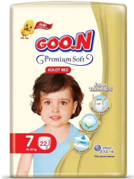 Goon Premium Soft Külot Bez 7 Beden 22 Adet Bebek Bezi