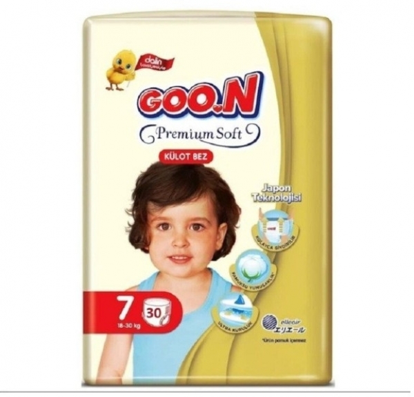 Goon Premium Soft Külot Bez 7 Beden 30 Adet Bebek Bezi