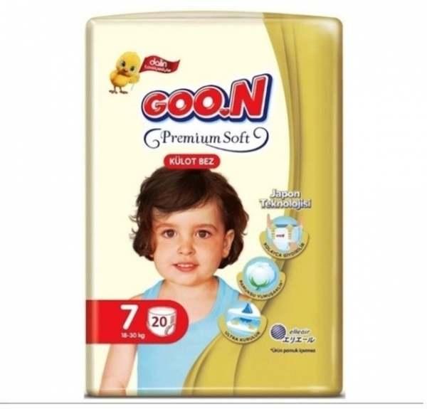 Goon Premium Soft Külot Bez 7 Beden 20 Adet Bebek Bezi