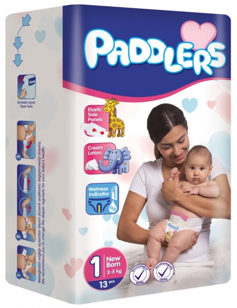 Paddlers 1 Beden 13 Adet Bebek Bezi