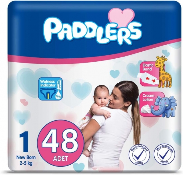 Paddlers 1 Beden 48 Adet Bebek Bezi