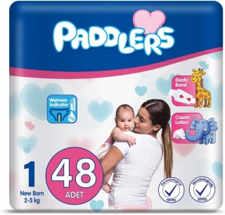 Paddlers 1 Beden 48 Adet Bebek Bezi