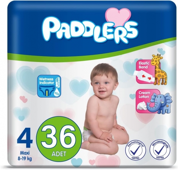 Paddlers 4 Beden 36 Adet Bebek Bezi