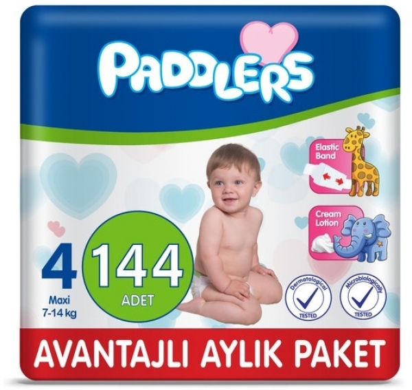 Paddlers 4 Beden 144 Adet Bebek Bezi