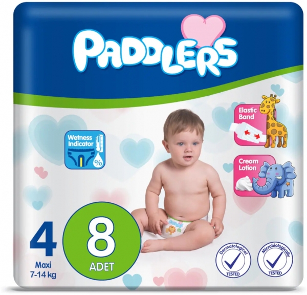 Paddlers 4 Beden 8 Adet Bebek Bezi
