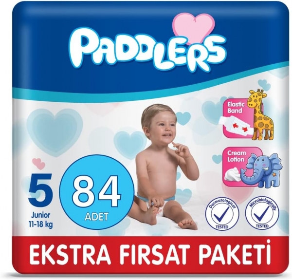 Paddlers 5 Beden 84 Adet Bebek Bezi