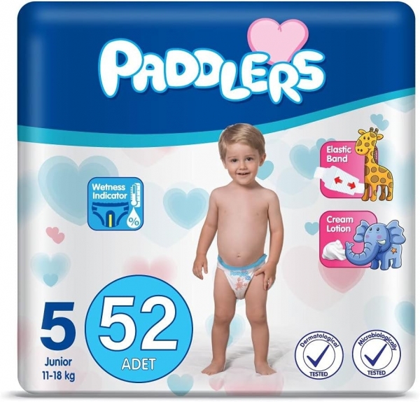 Paddlers 5 Beden 52 Adet Bebek Bezi
