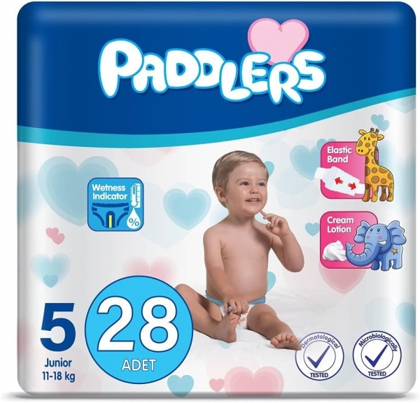 Paddlers 5 Beden 28 Adet Bebek Bezi
