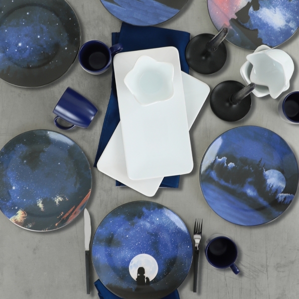 Keramika Moonlight 20 Parça 20 Parça Kahvaltı Takımı