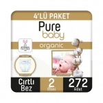 Pure Baby Organik Pamuklu 2 Beden 272 Adet resim
