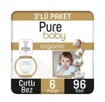 Pure Baby Organik Pamuklu 6 Beden 96 Adet resim