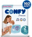 Confy Premium 2 Beden 160 Adet Bebek Bezi