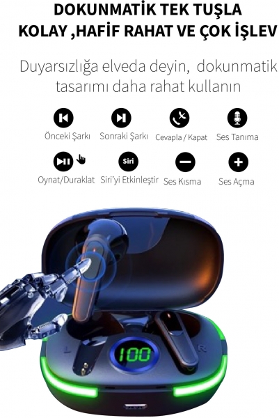 Deilmi DB-10 Tam Kablosuz Kulaklık
