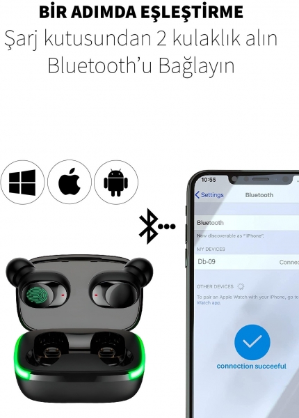 Deilmi DB-09 Tam Kablosuz Kulaklık