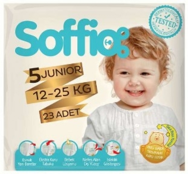Soffio 5 Beden 23 Adet Bebek Bezi