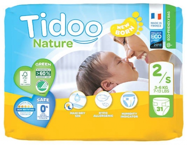 Tidoo Nature 2 Beden 31 Adet Bebek Bezi
