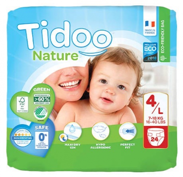 Tidoo Nature 4 Beden 24 Adet Bebek Bezi