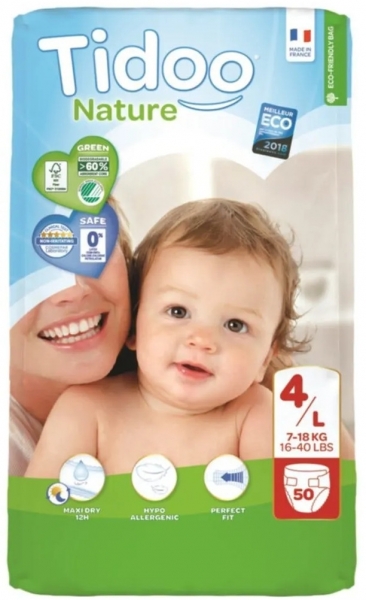 Tidoo Nature 4 Beden 50 Adet Bebek Bezi