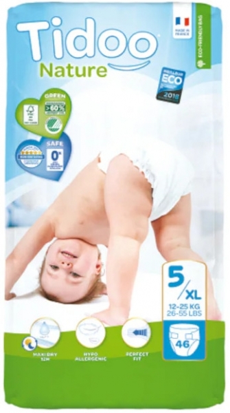 Tidoo Nature 5 Beden 46 Adet Bebek Bezi