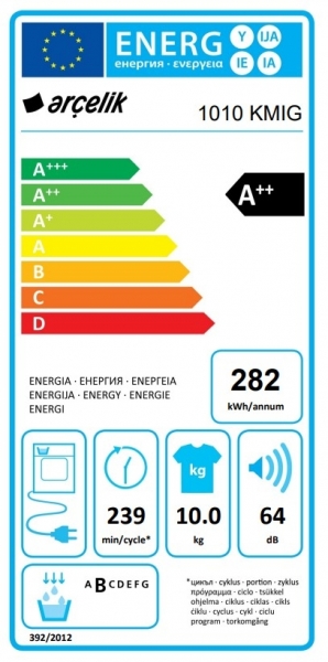 Arçelik 1010 KMIG Isı Pompalı Kurutma Makinesi
