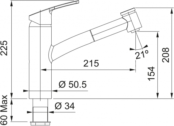 Franke Smart 115.0391.482 Lavabo Bataryası