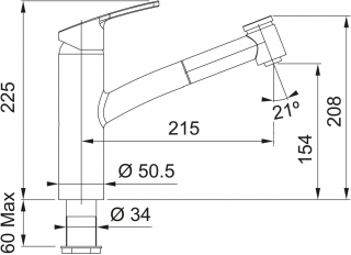 Franke Smart 115.0391.482 Lavabo Bataryası