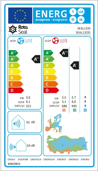 Rota Climate Seal 12 Duvar Tipi Klima (12.000 BTU)