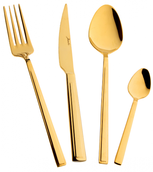 Jumbo Athena Titanyum Gold 24 Parça Çatal Kaşık Bıçak Takımı