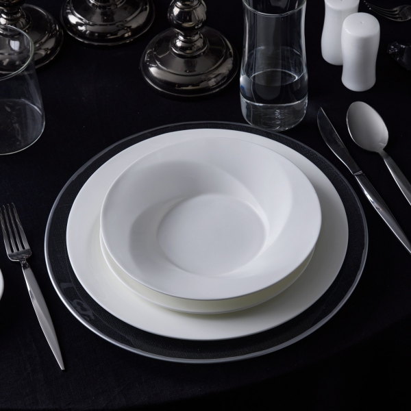 Karaca x Sarıyer Design Vortex Fine Pearl 28 Parça Yemek Takımı