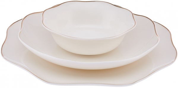 Emsan Lotus Fine Bone 18 Parça Yemek Takımı