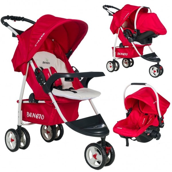 Beneto BT-444T Beyaz Travel Sistem Bebek Arabası