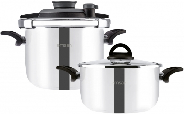 Emsan Vera 6+4 Düdüklü Tencere (6 Litre / 4 Litre)