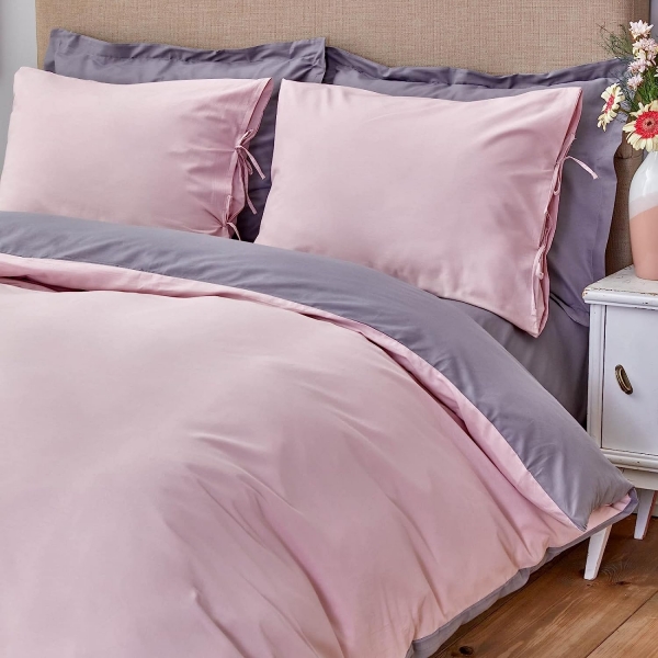 Karaca Home Basic 160x220 cm (Koyu Gri / Gül / Gül Kurusu)