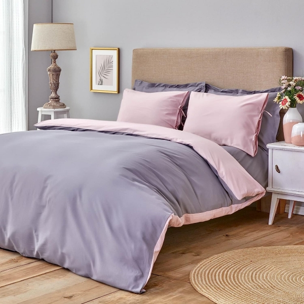 Karaca Home Basic 160x220 cm (Koyu Gri / Gül / Gül Kurusu)