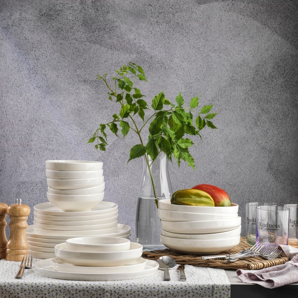 Schafer Vita KRM01 24 Parça Yemek Takımı (Krem / Klasik)