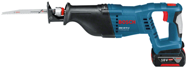 Bosch GSA 18V-LI Professional (2x4.0Ah) Tilki Kuyruğu (Akü Dahil / 4 Ah)