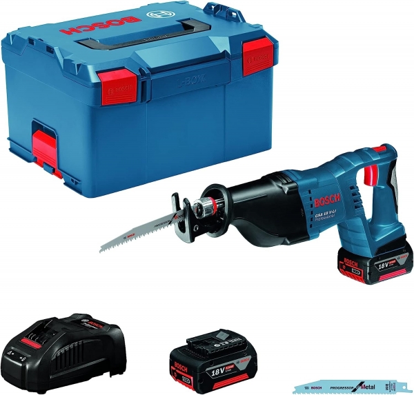 Bosch GSA 18V-LI Professional (2x4.0Ah) Tilki Kuyruğu (Akü Dahil / 4 Ah)