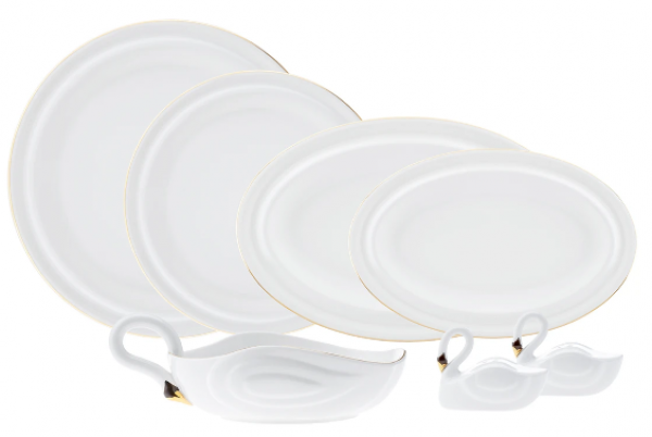 Karaca Streamline Swan 22 Parça Yemek Takımı