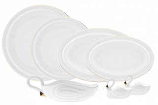 Karaca Streamline Swan 22 Parça Yemek Takımı