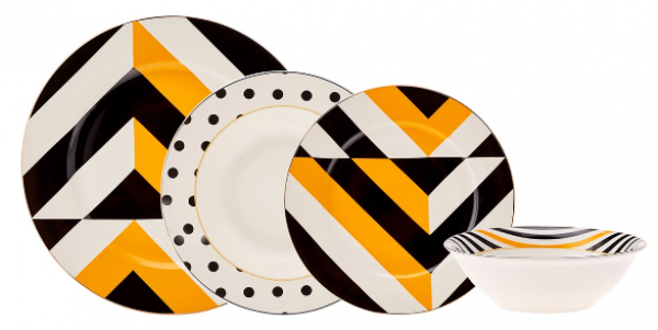Karaca Posts 24 Parça Yemek Takımı (Sarı)