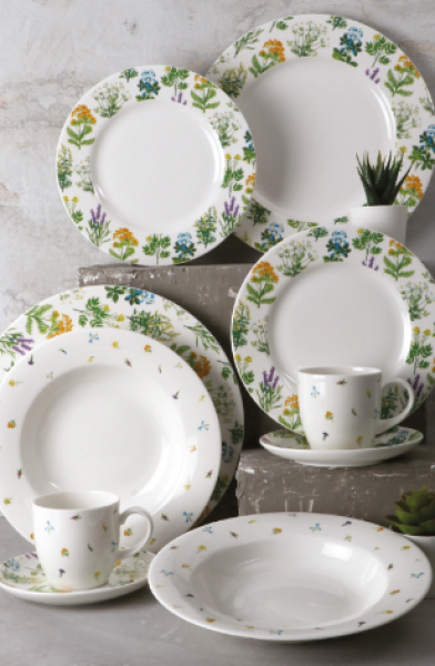 Royal Porcelain Herbs Garden 70 Parça Yemek Takımı