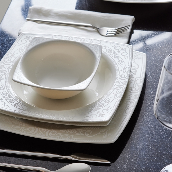 Karaca Lazio Cream 60 Parça Yemek Takımı