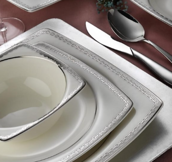 Kütahya Porselen Bone Mare 4920 60 Parça Yemek Takımı